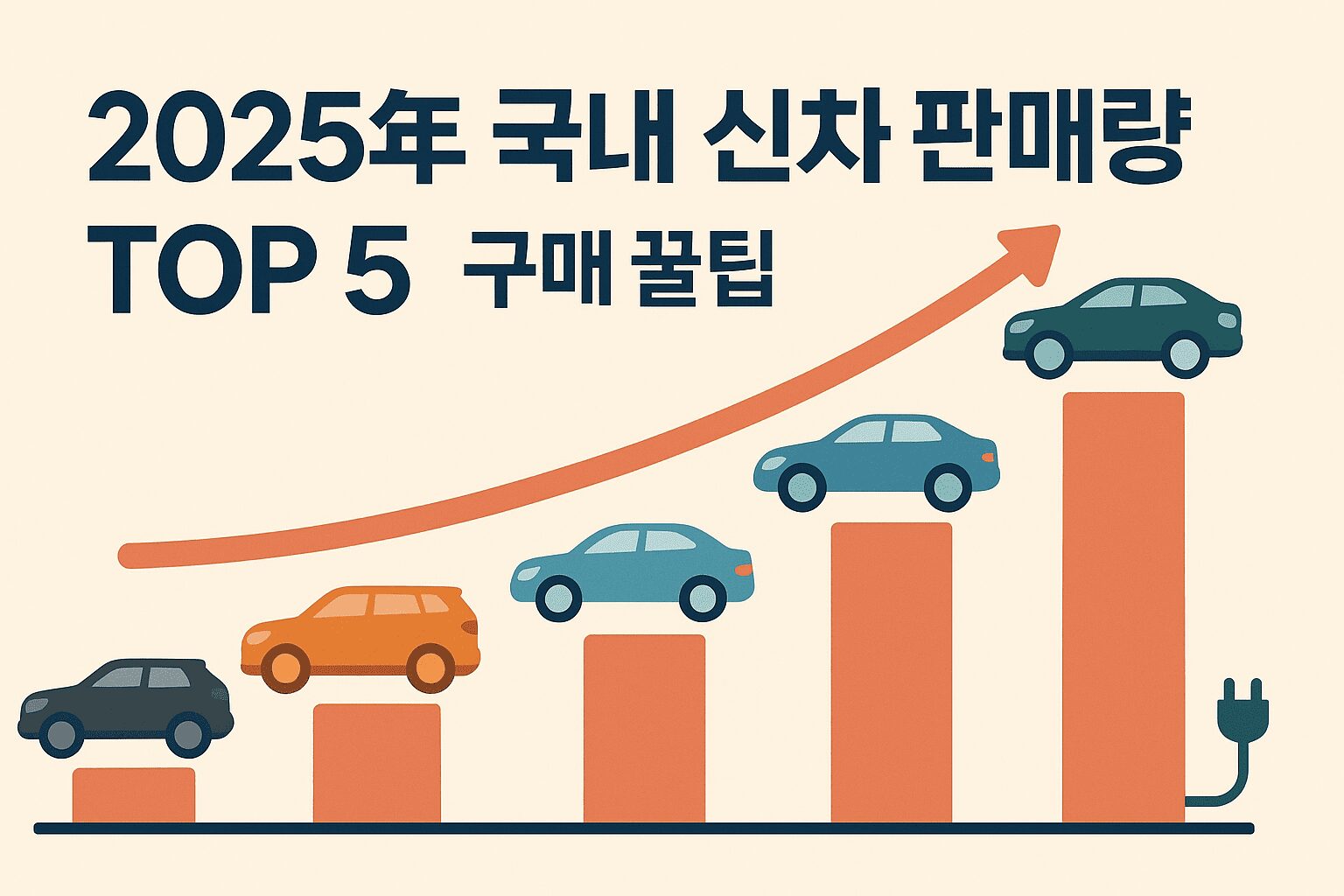 2025년 국내 신차 판매량 TOP5